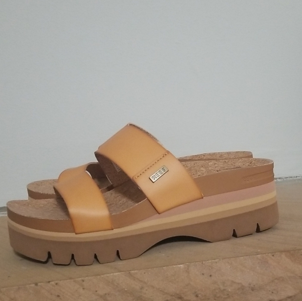 🔥NEW! Reef Women's Cushion Vista Higher Slides sz 9 NWT Price Firm - Picture 9 of 13